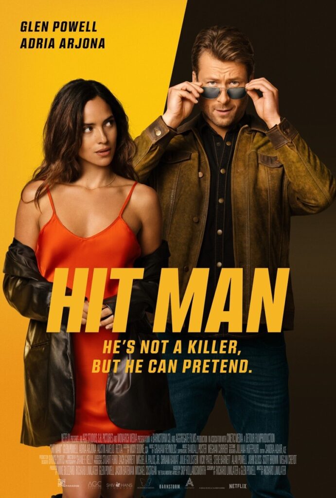 Filmes para ver com a namorada - póster do filme "Hit Man" (2024)