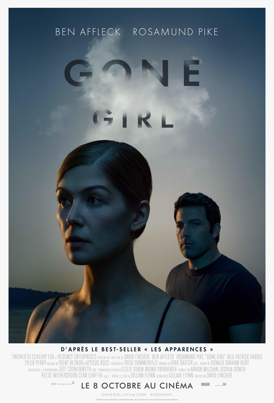 Filmes para ver com a namorada - póster do filme "Gone Girl"
